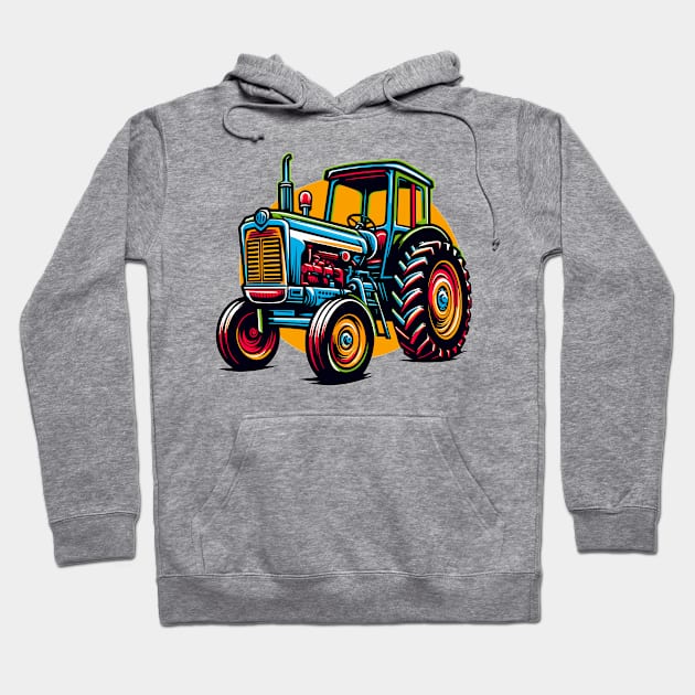 Tractor Hoodie by Vehicles-Art